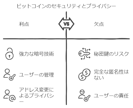 ビットコインのセキュリティとプライバシー