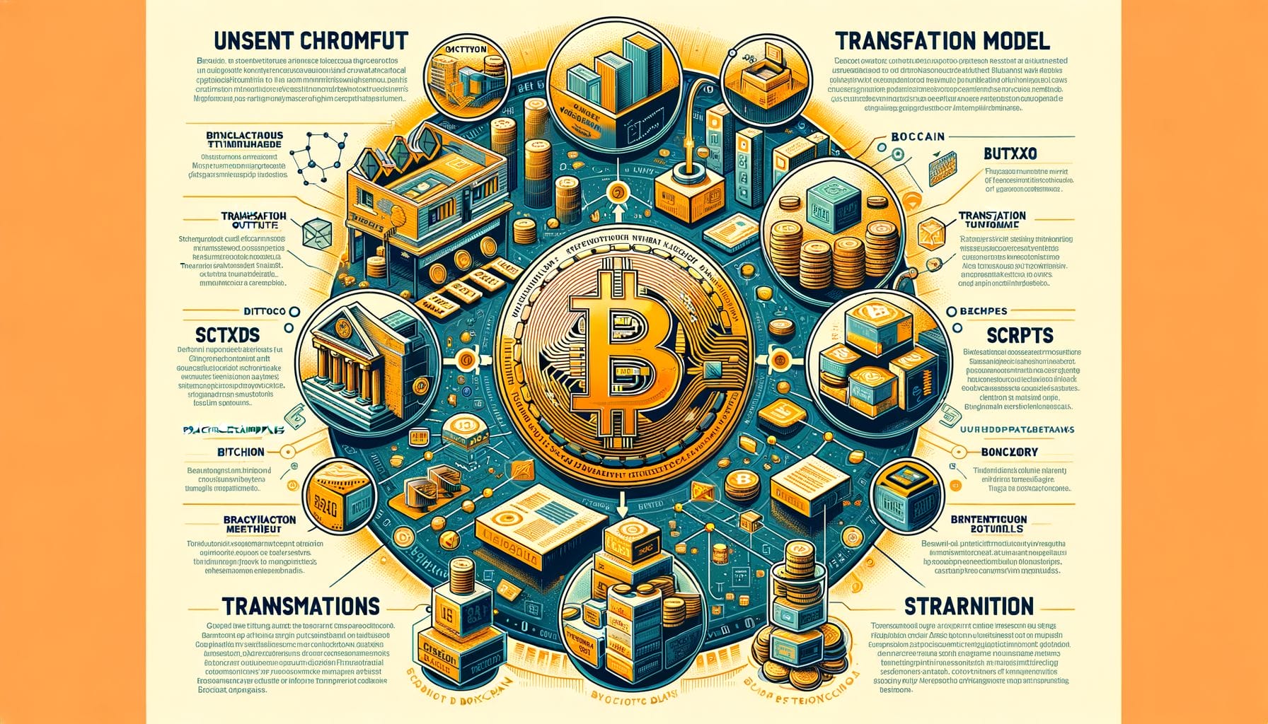 「ビットコインの核心技術であるUTXOモデル、スクリプト、ブロックチェーン構造を詳しく解説。具体例を交えて、トランザクションの仕組みからGenesisブロックまでを網羅的に紹介。ブロックチェーン技術の基礎を学ぶ必読記事。」