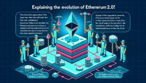 Ethereum 2.0の技術的進化を解説！Execution LayerとConsensus Layerの分離、バリデータの役割、Proof of Stake (PoS) システム、最新のDencunアップデートについて詳しく説明します。