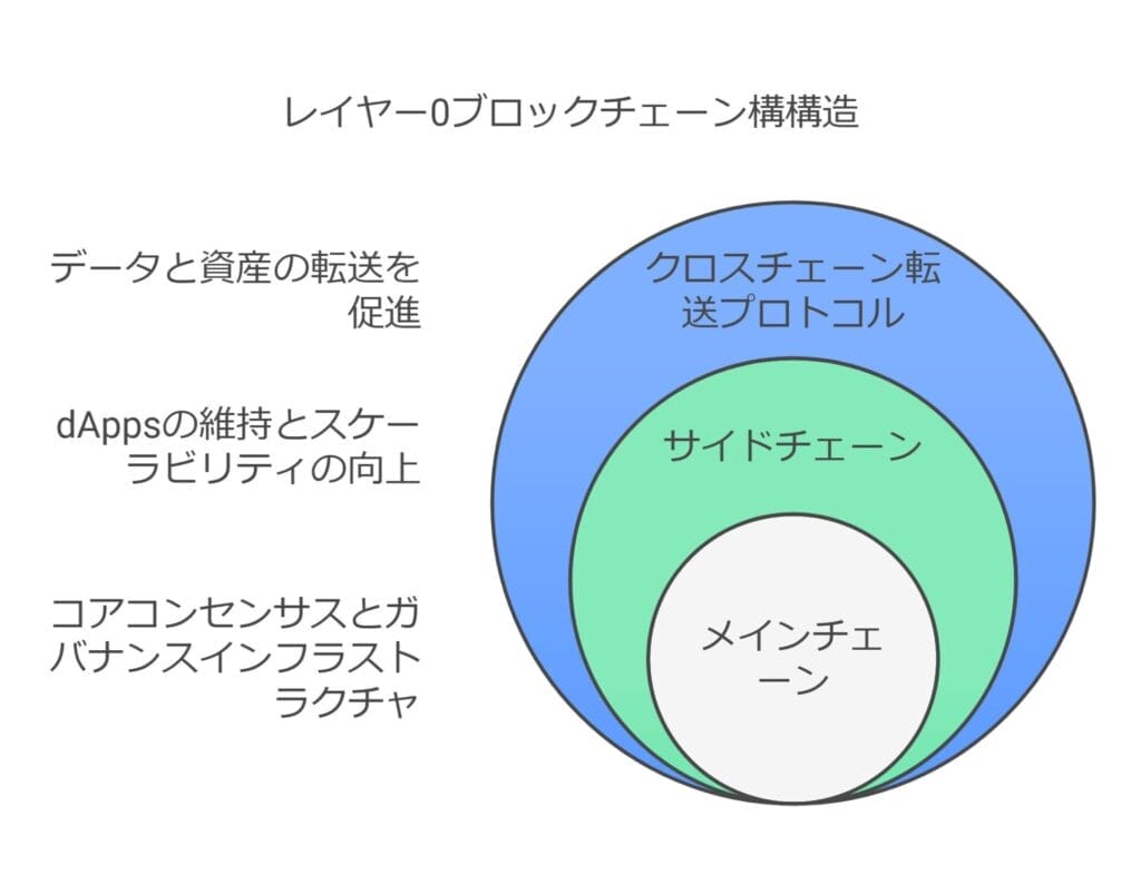 レイヤー０ブロックチェーン構造