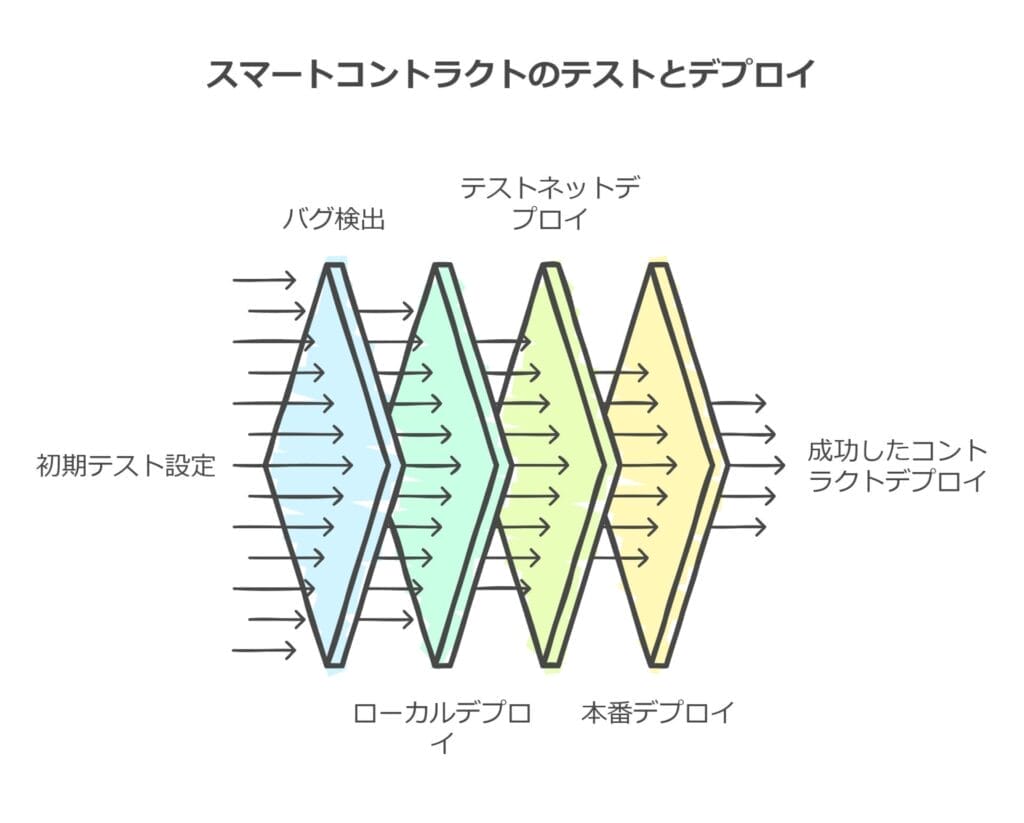 スマートコントラクトのテストとデプロイ