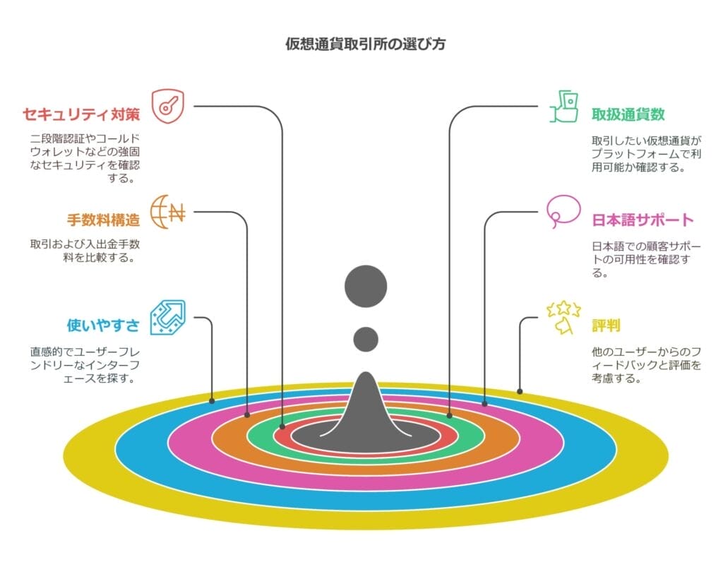 仮想通貨取引所の選び方