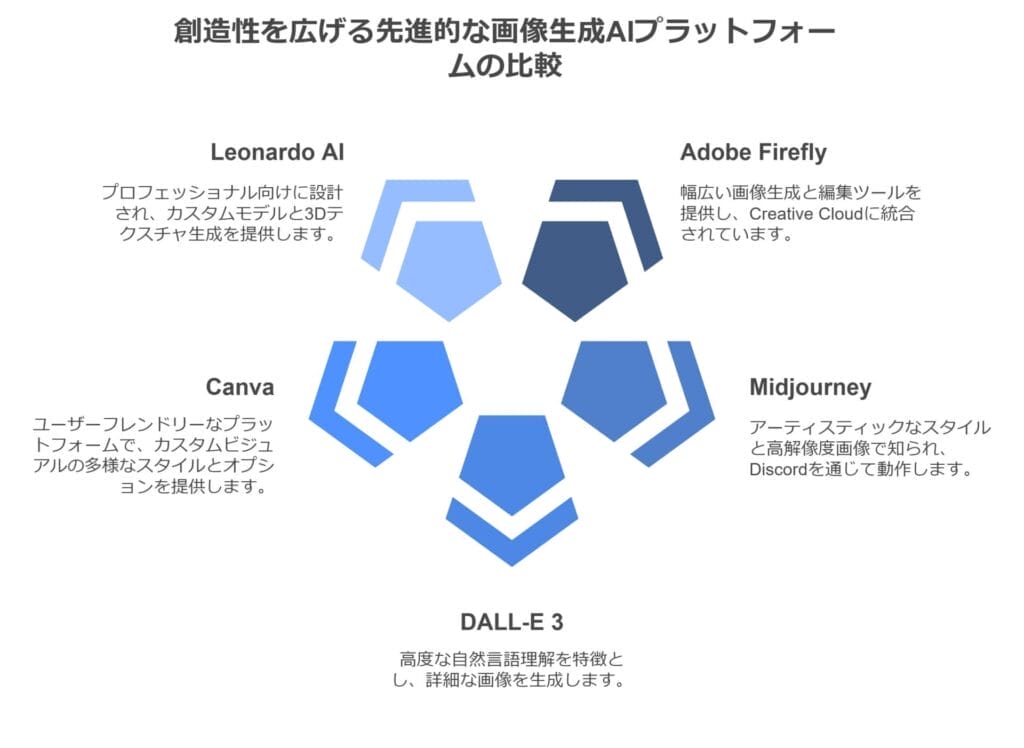 創造性を広げる先進的な画像生成AIプラットフォーム比較